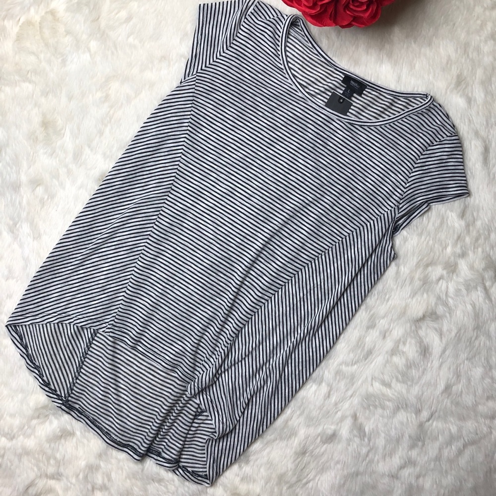 Mossimo Black White Striped Tunic - Picture 2 of 6